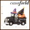 Casafield Ceramic Halloween Hand-Painted Pre-Lit LED Tabletop Home Décor